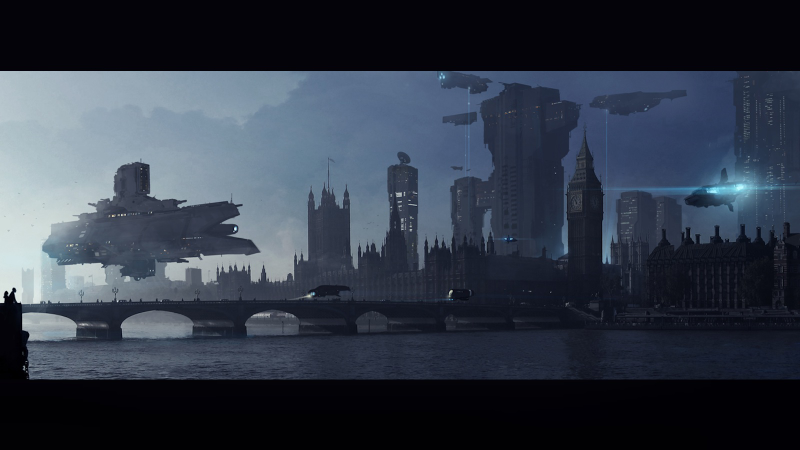Illustration for article titled These Futuristic City Wallpapers Will Take Your Breath Away